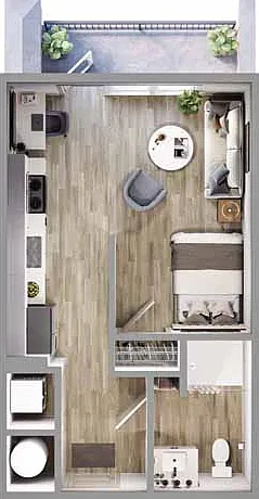 S2 Studio Floorplan S2 Studio Floorplan