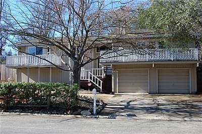 Front of home in winter