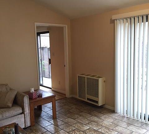 Living room--view into the bedroom