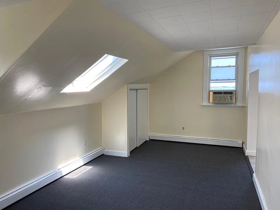 Living room looking towards front of building