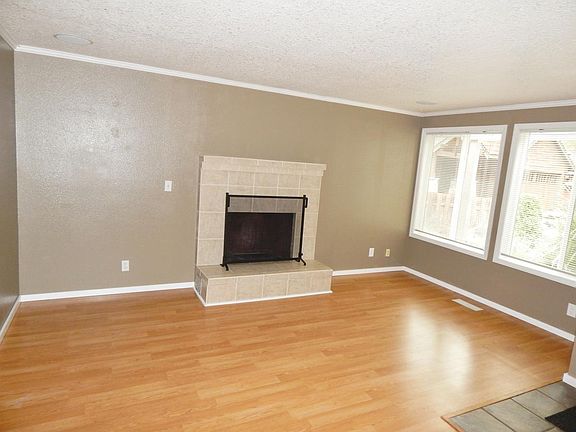Living room with fireplace