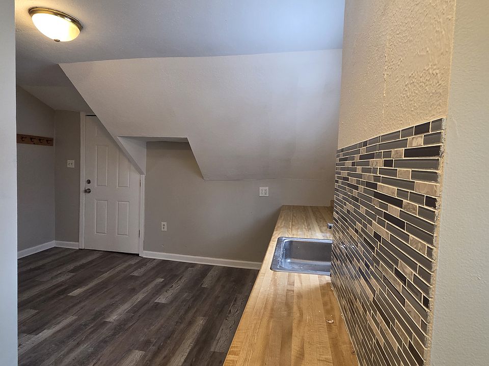 View from the laundry area