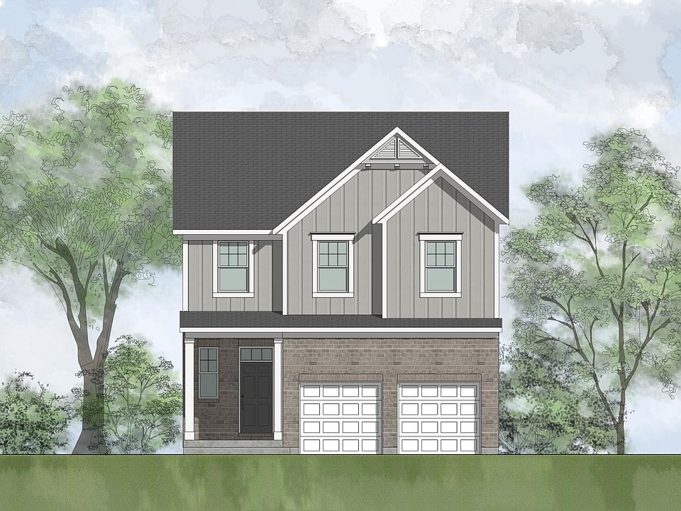brick and board and batten home