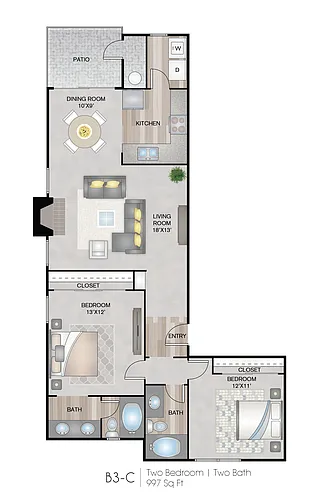 Floor plan B3-C