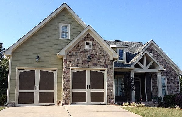 Upgraded garage doors
