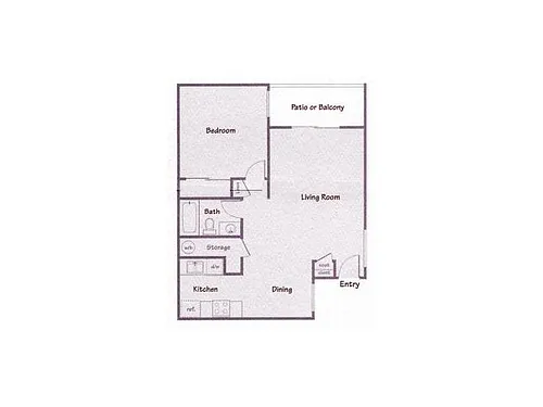 Floor plan 1 Bedroom