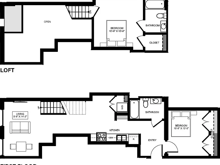 2 Bedroom Loft - Unit 1627