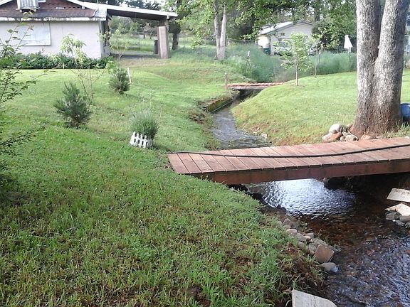 Seasonal creek in back yard