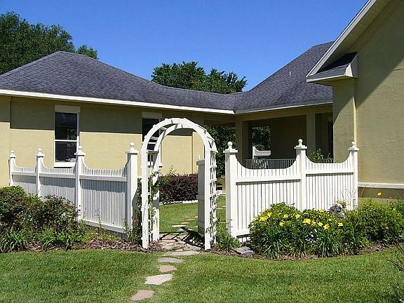Fenced side yard (secret garden).