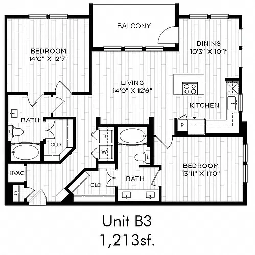 Floor plan B3