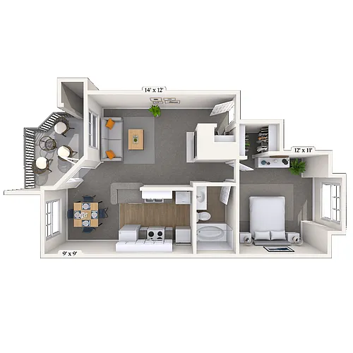 Floor plan 11B