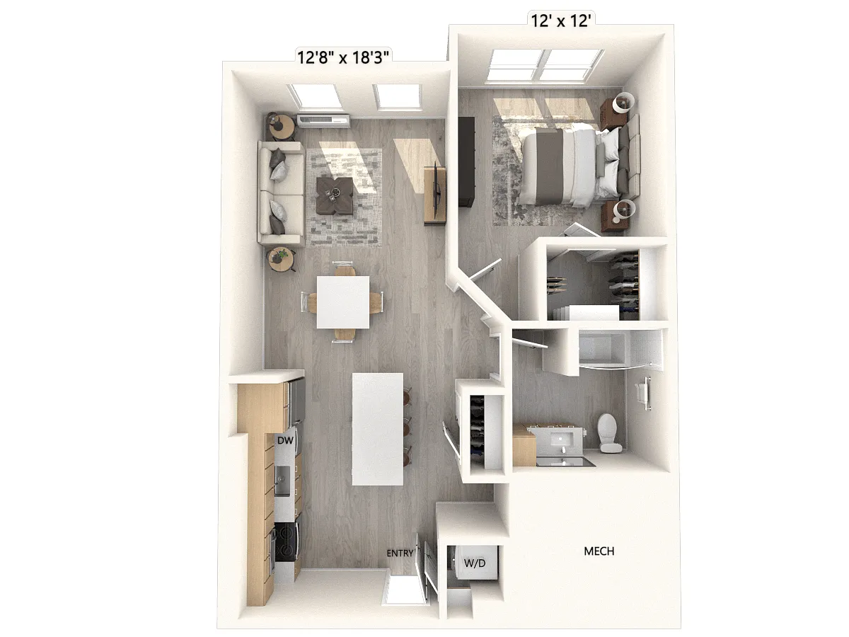 Floor plan A1D-3