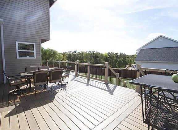 This massive maintenance free deck is one year old as well.