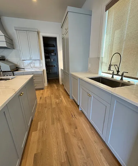 kitchen looking into butlers pantry