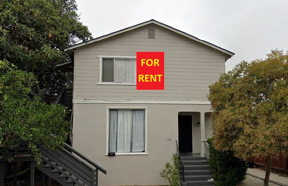 Front of the building. The entire second floor (upstairs unit) is for rent.