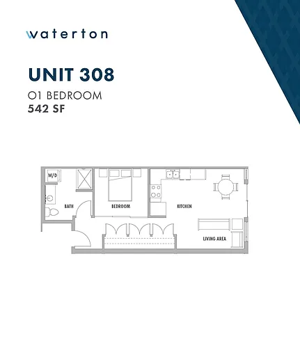 Floor plan Open 1 Bed