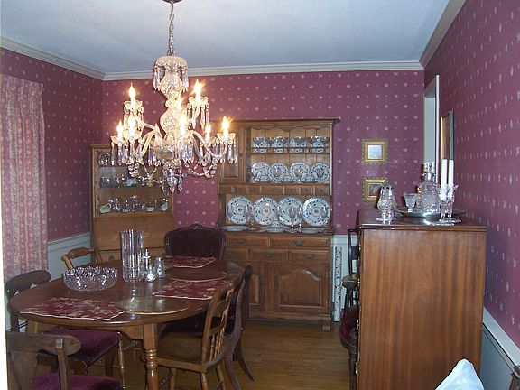 Formal diningroom beautiful view of backyard