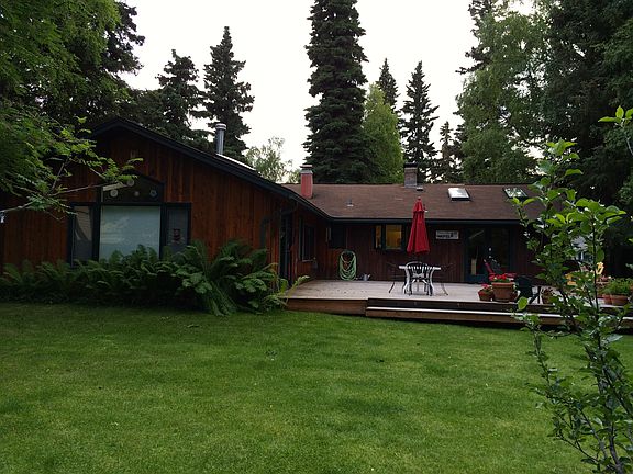 Back yard, facing west