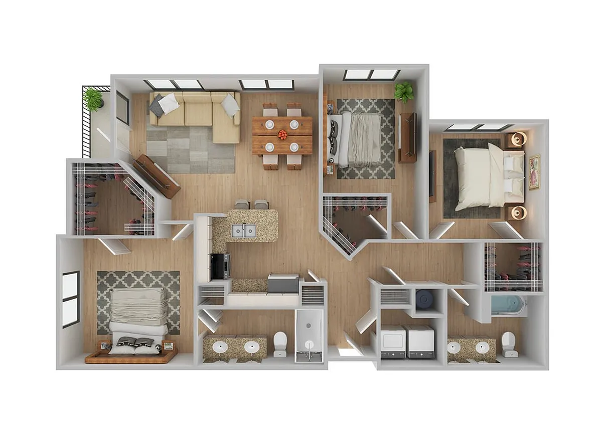Floor plan Landing | Renovated