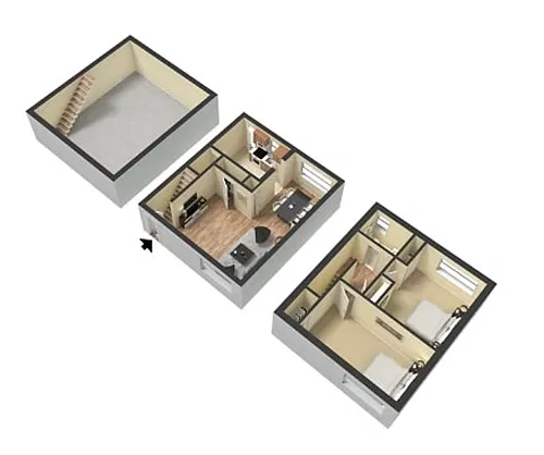 Floor plan 2-Bed