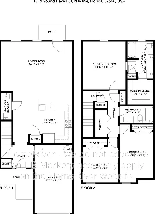 3 bed, 2.0 bath, 1404 sqft, $2,095 — Photo 1