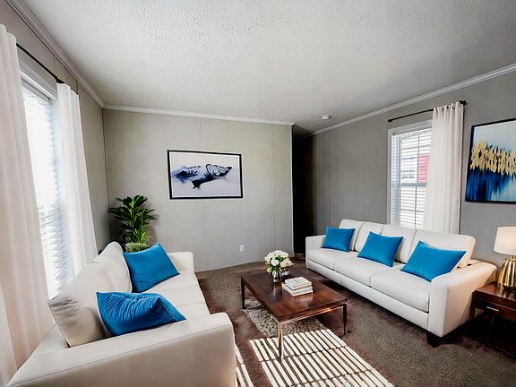 Staged living room