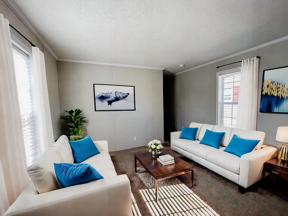 Staged living room