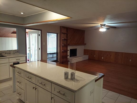 Kitchen and den