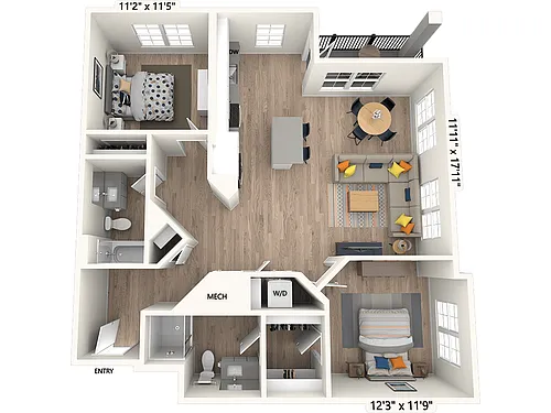 Floor plan B-03-Scheme II