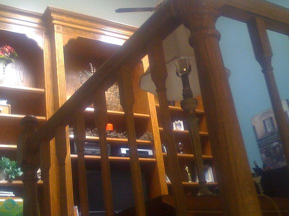 Bookcase in the loft