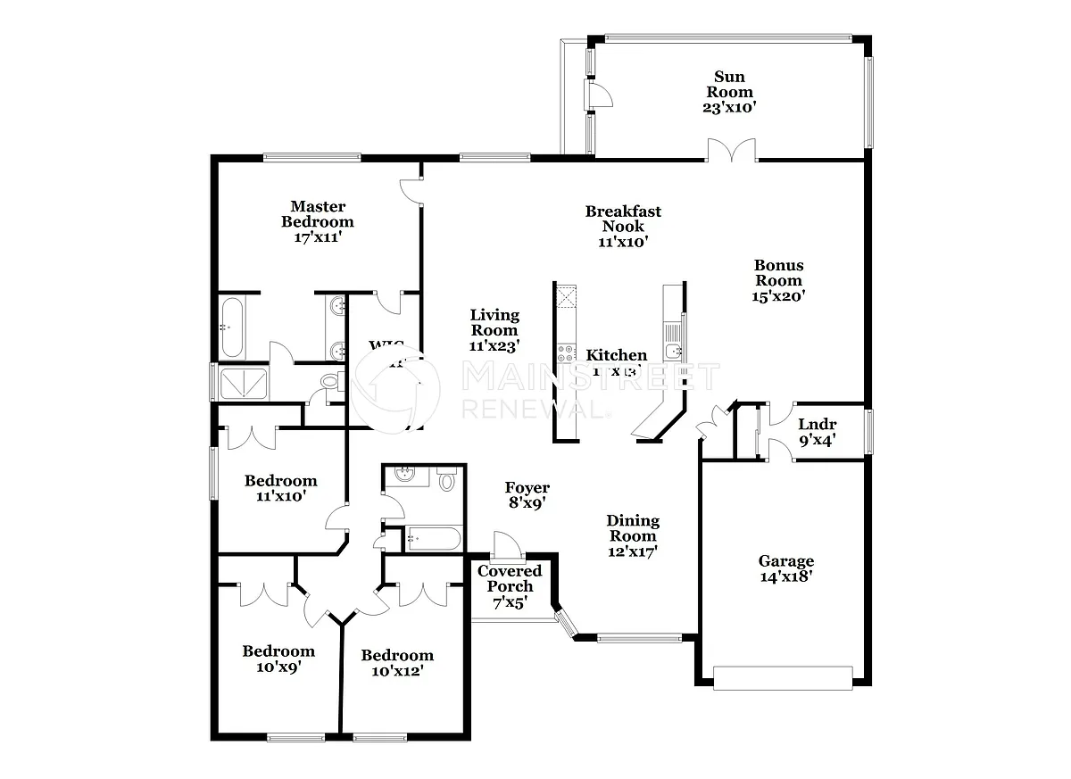 Floor Plan - 15313 Heathridge Dr