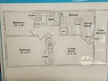 Floor plan Two Bedroom