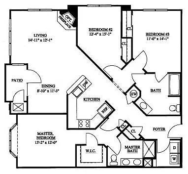 Floor plan The Whitman