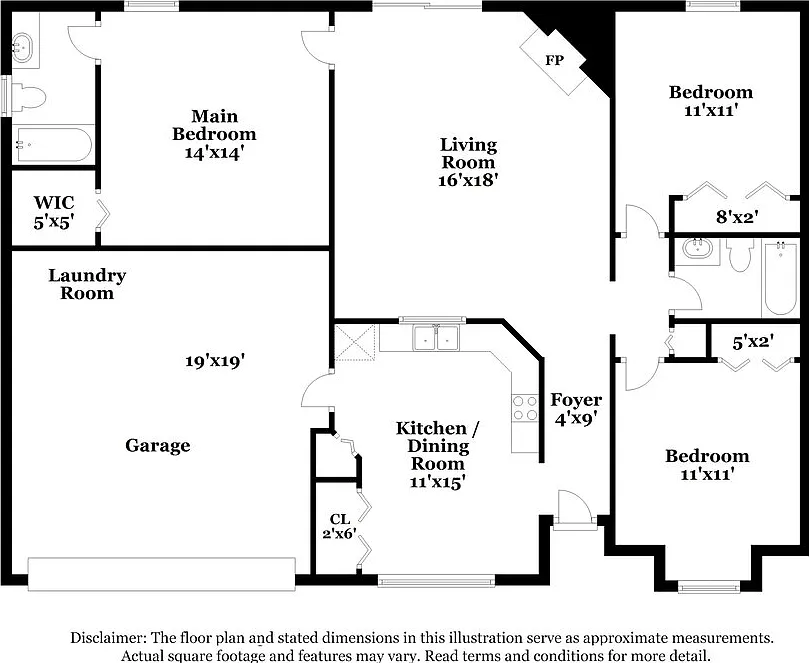 3 bed, 2.0 bath, 1213 sqft, $1,805 — Photo 2