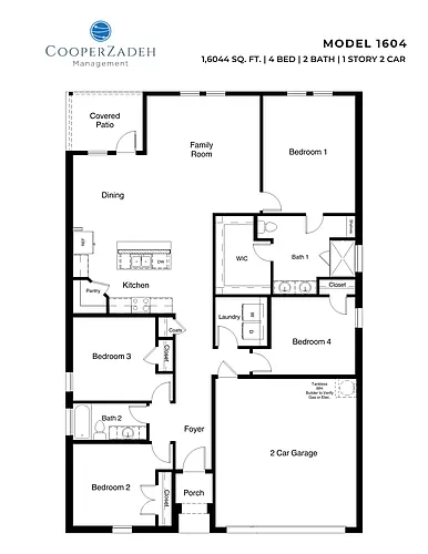 Floor plan 1210 Rockwater Drive
