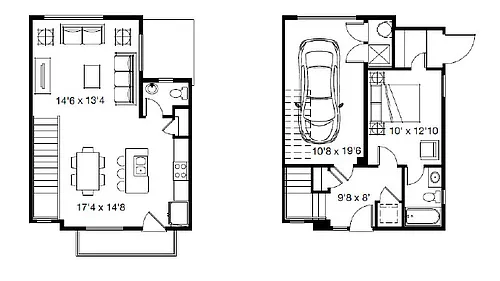 Floor plan 1X15