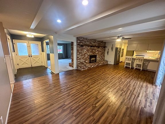 Family area and dining room