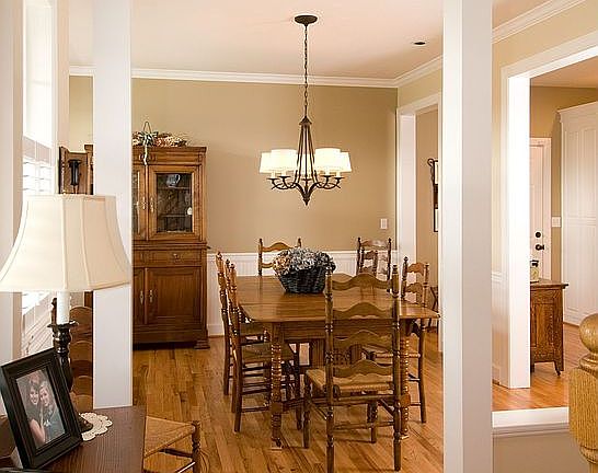 High-end finish work and stunning hardwood floors
