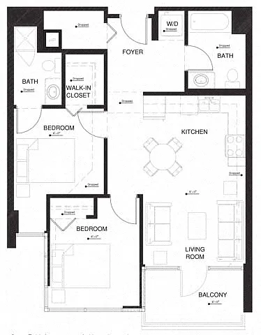 Floor plan 2H w Balcony Renovation 2