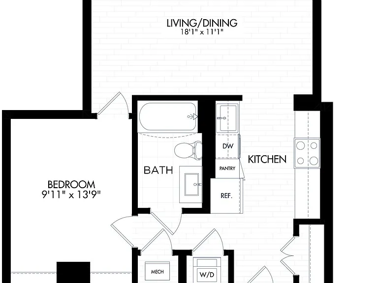 E6 floor plan The Henri At Pike & Rose