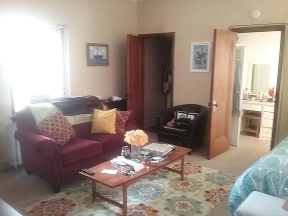 Livingroom, with view into dressing room off bathroom