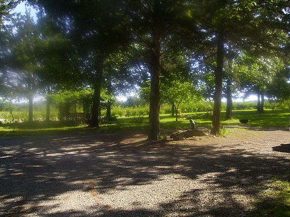 parking area and gazebo 