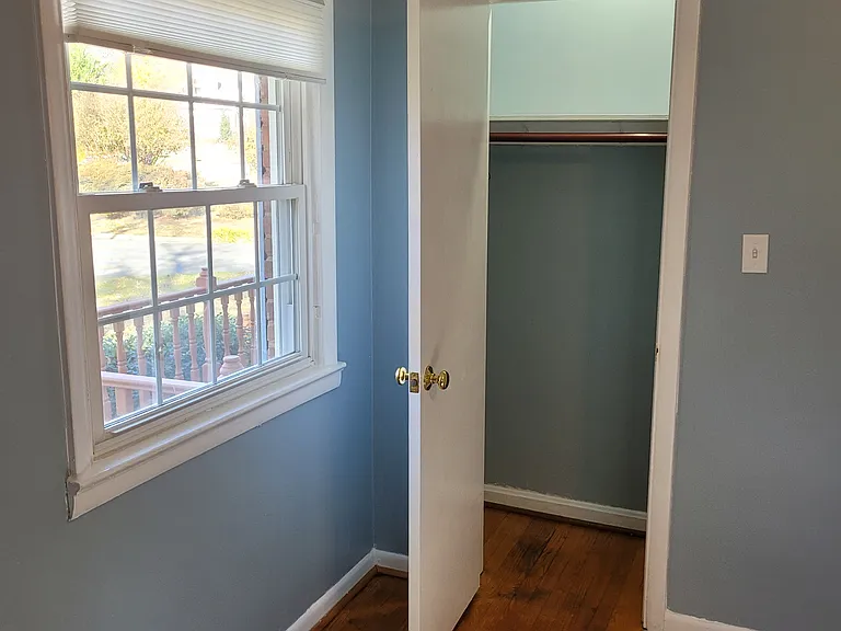 Upstairs rental room closet