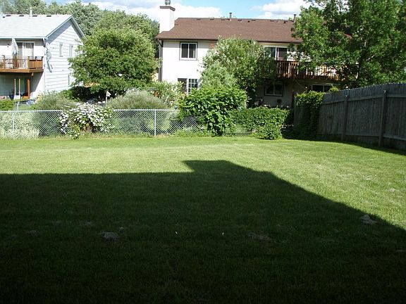 Fenced in backyard.