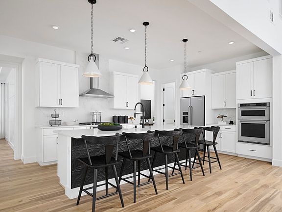 Kitchen with large center island