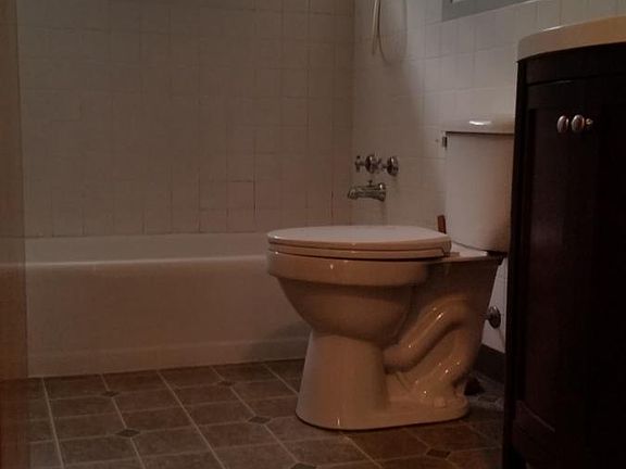 Nice size bathroom with storage closet