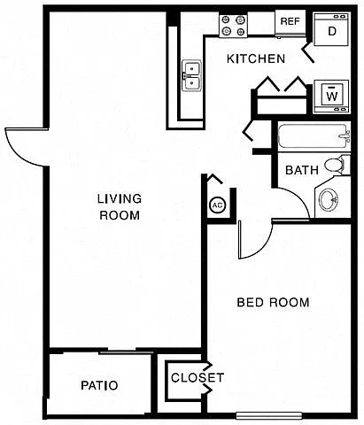 Floor plan 1B Renovation 3