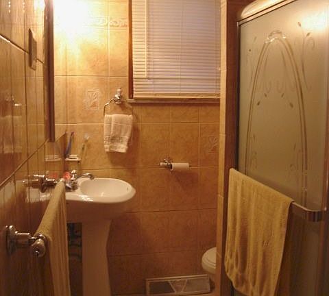 Recently renovated bath