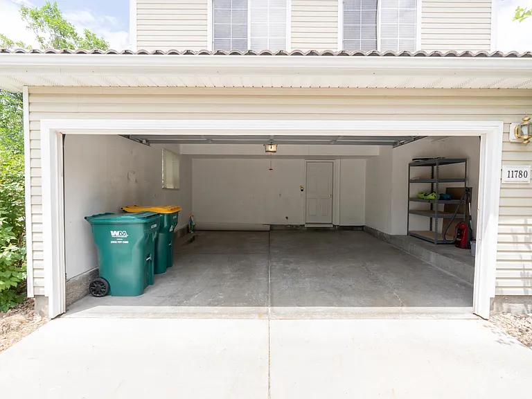 Garage for two cars.