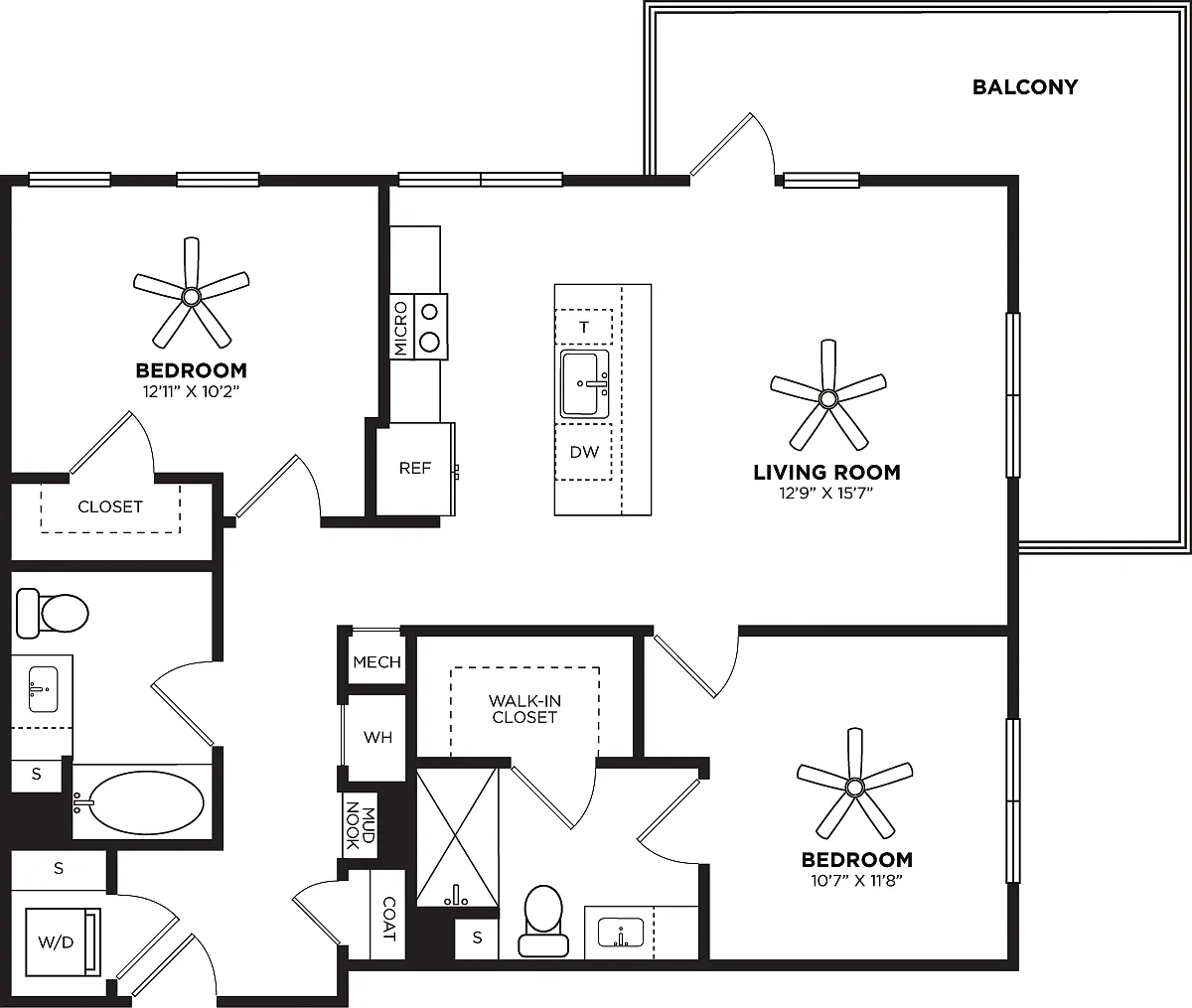 Floor plan B10 No Pantry